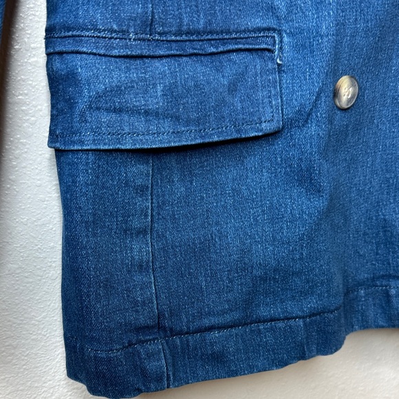 NWT Pilcro and the Letterpress by Anthropologie Blue Double-Breasted 
Jacket - S - Picture 7 of 15